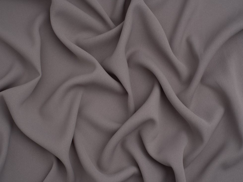 Minerva Core Range Prestige Polyester Crepe Fabric Mid Grey
 