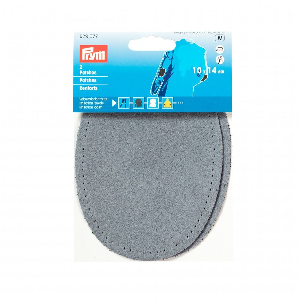 Prym Denim Blue Imitation Suede Elbow Patches