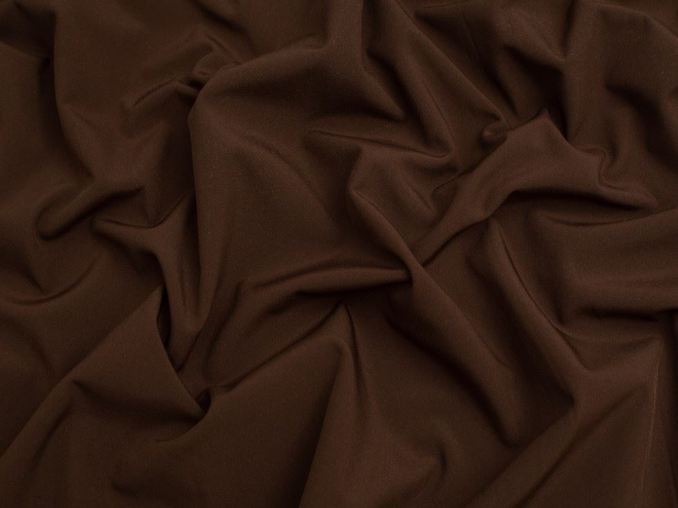 Minerva Core Range Fleece Back Soft Shell Coating Fabric Dark Brown
 