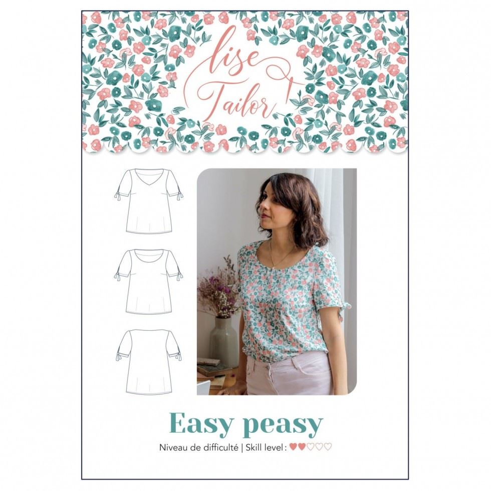 Lise Tailor Sewing Pattern Easy Peasy Top