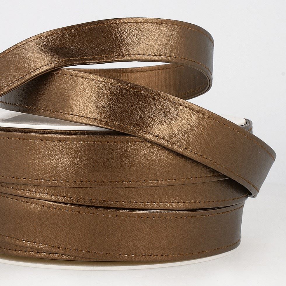 Stephanoise Faux Leather Webbing Rust