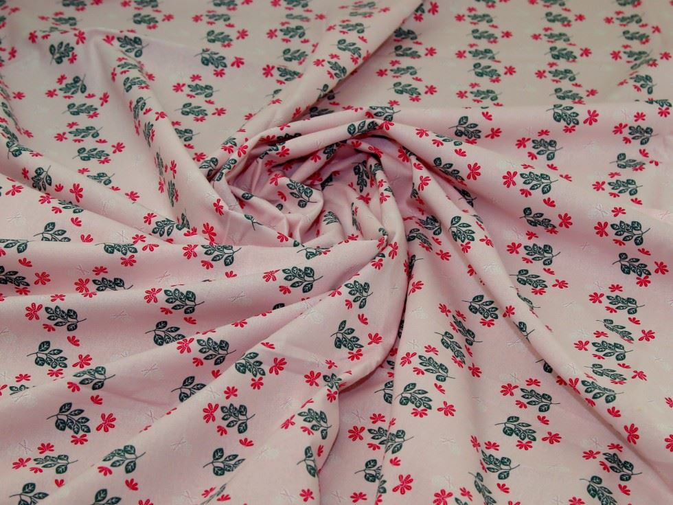 Pink Deadstock 100% Cotton Fabric