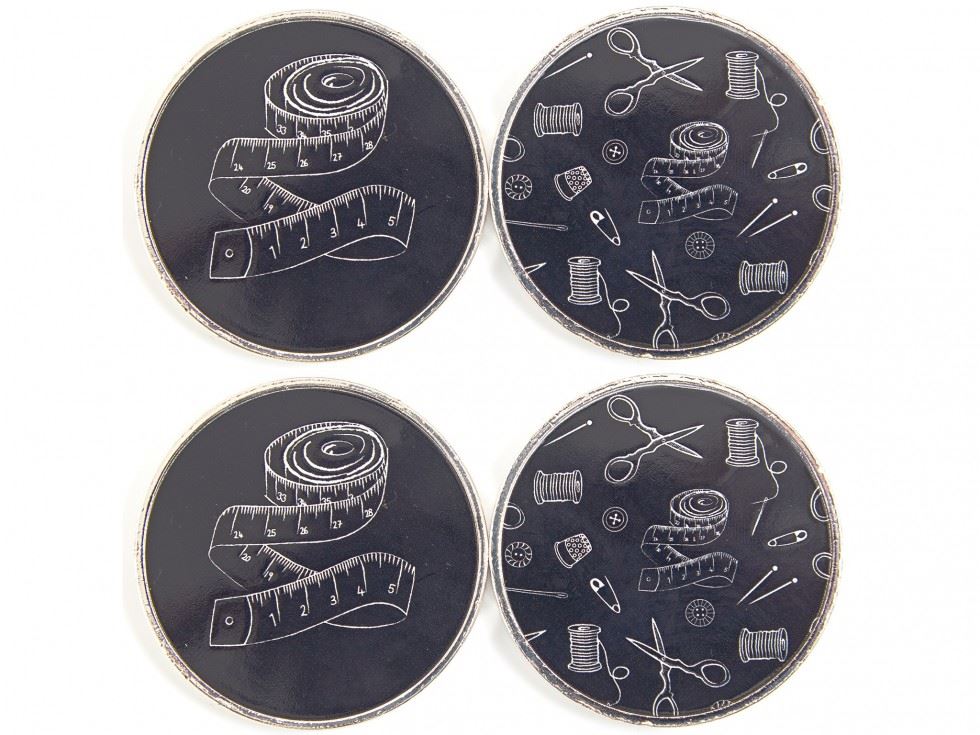 Image of Sew Easy Fabric Pattern Weights Tin Gift Set Notions