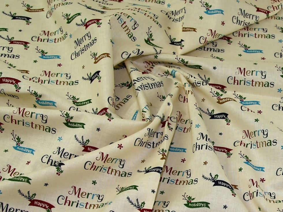 Cream Deadstock 100% Cotton Fabric