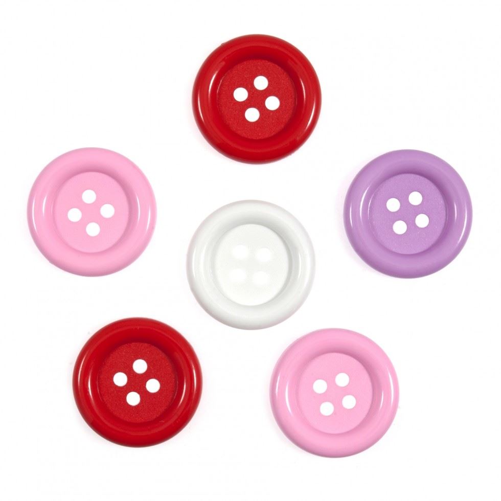 Trimits Giant Buttons Pack (Value Pack of 5) Pink
 