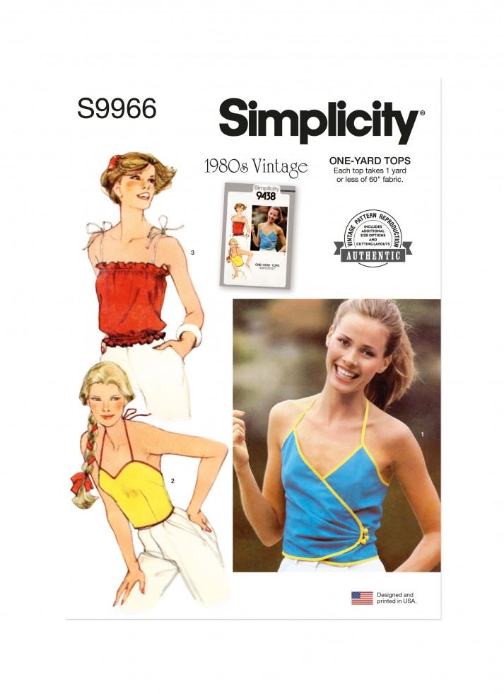 Simplicity Paper Sewing Pattern 9966
 