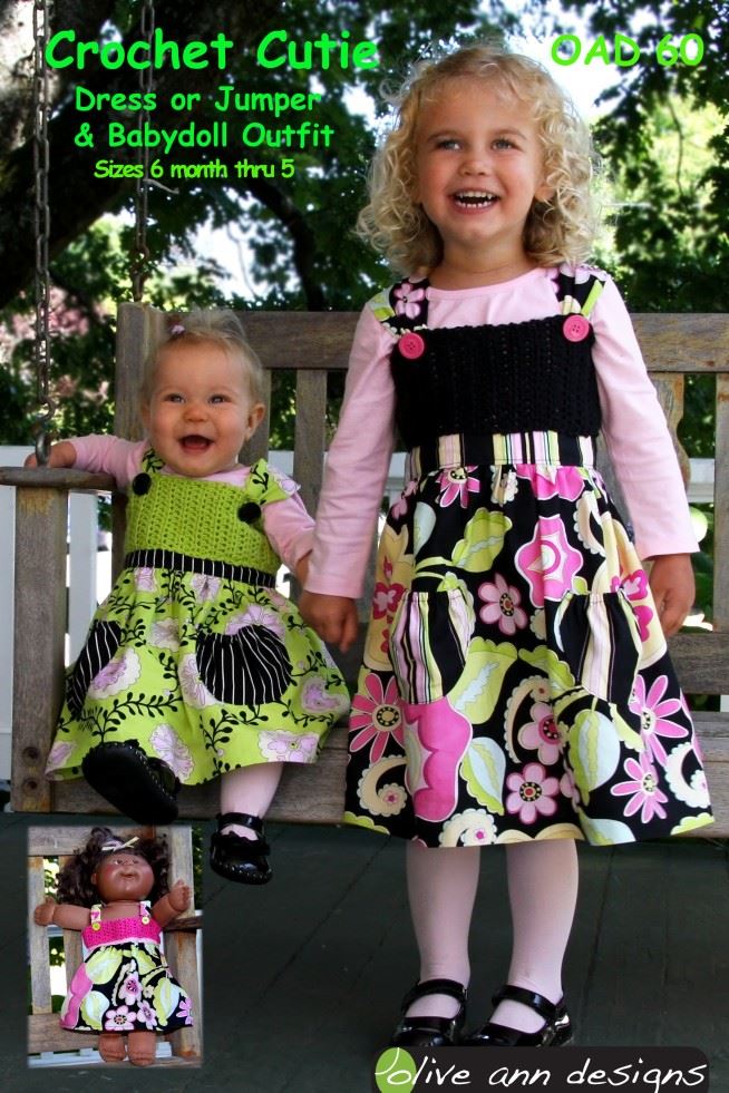 Olive Ann Designs Paper Sewing Pattern Crochet Cutie
 