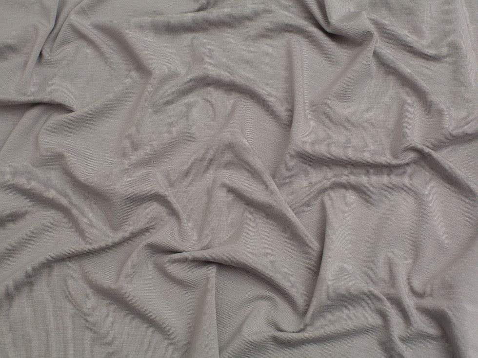 Minerva Core Range Bamboo Cotton Jersey Stretch Knit Fabric Grey
 