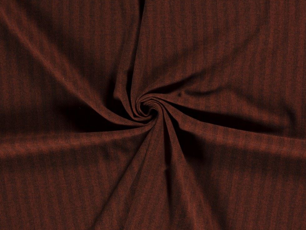 Stretch Woven Tweed Coating Fabric Rust
 