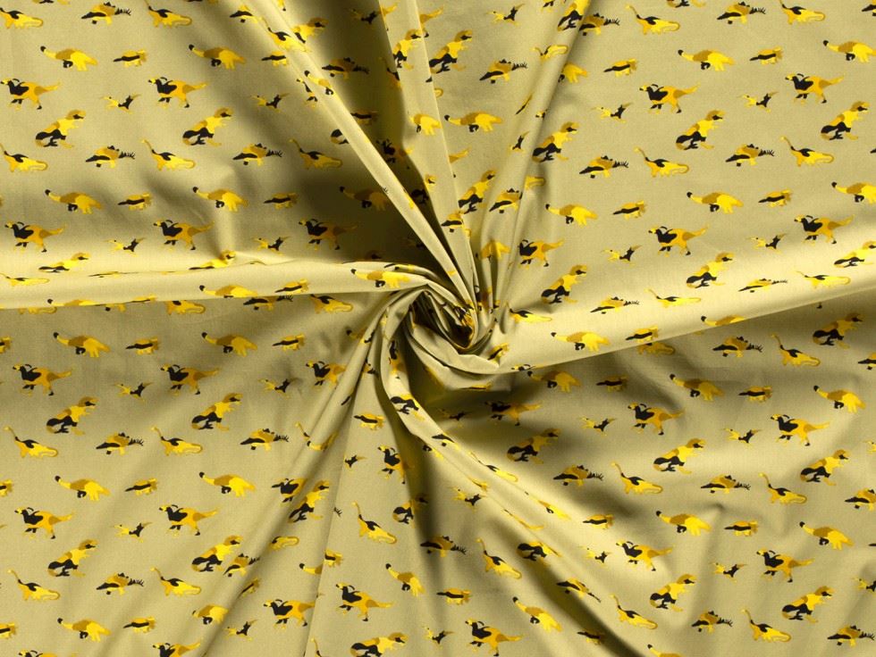 100% Cotton Poplin Fabric Ochre
 