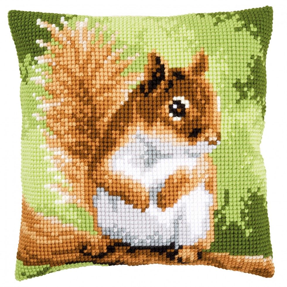 Vervaco Cross Stitch Kit Cushion Squirrel