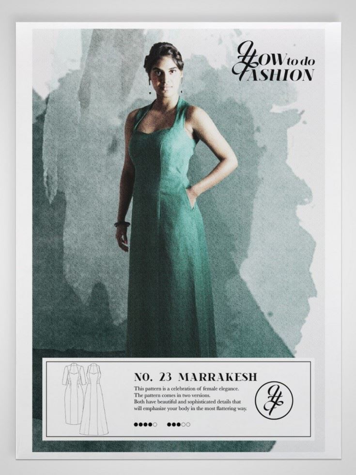 How To Do Fashion Sewing Pattern Marrakesh Dress