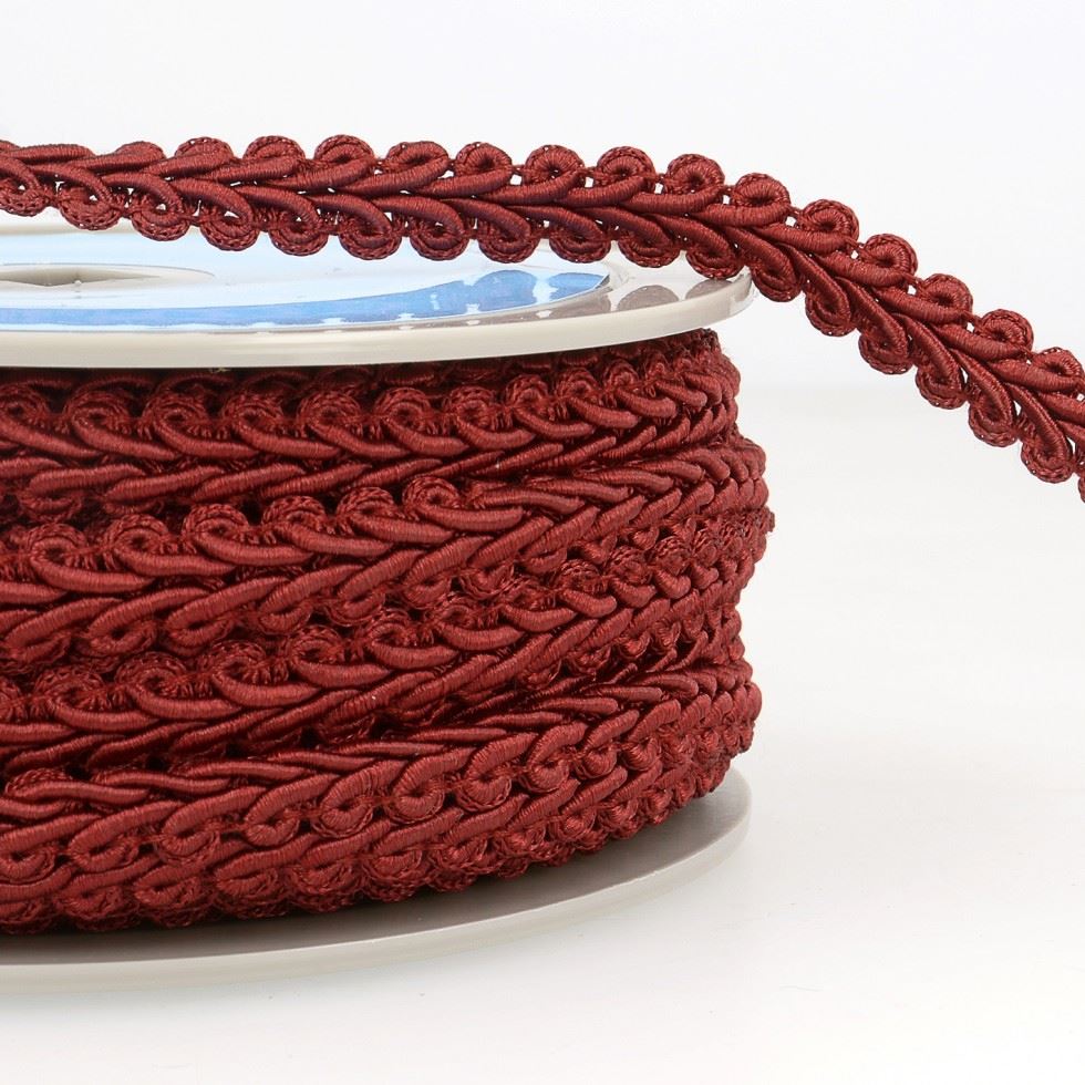 Stephanoise Gimp Braid Trim Burgundy
 