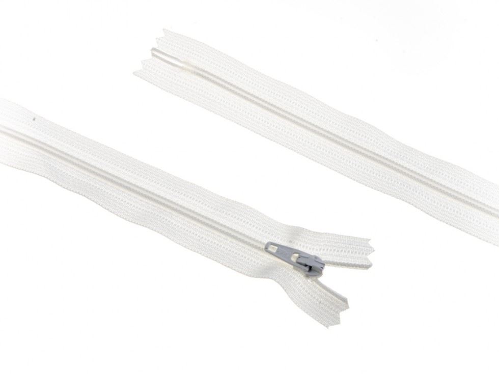 YKK Nylon Closed End Dress Zips Ivory
 