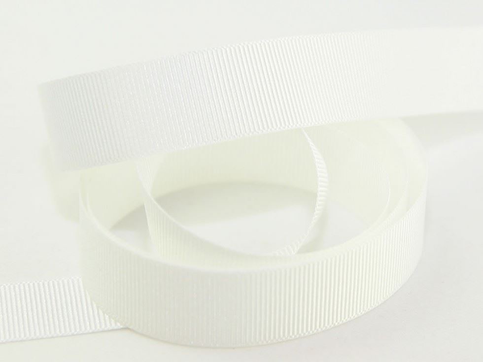 Berisfords Grosgrain Ribbon 9401 White
 