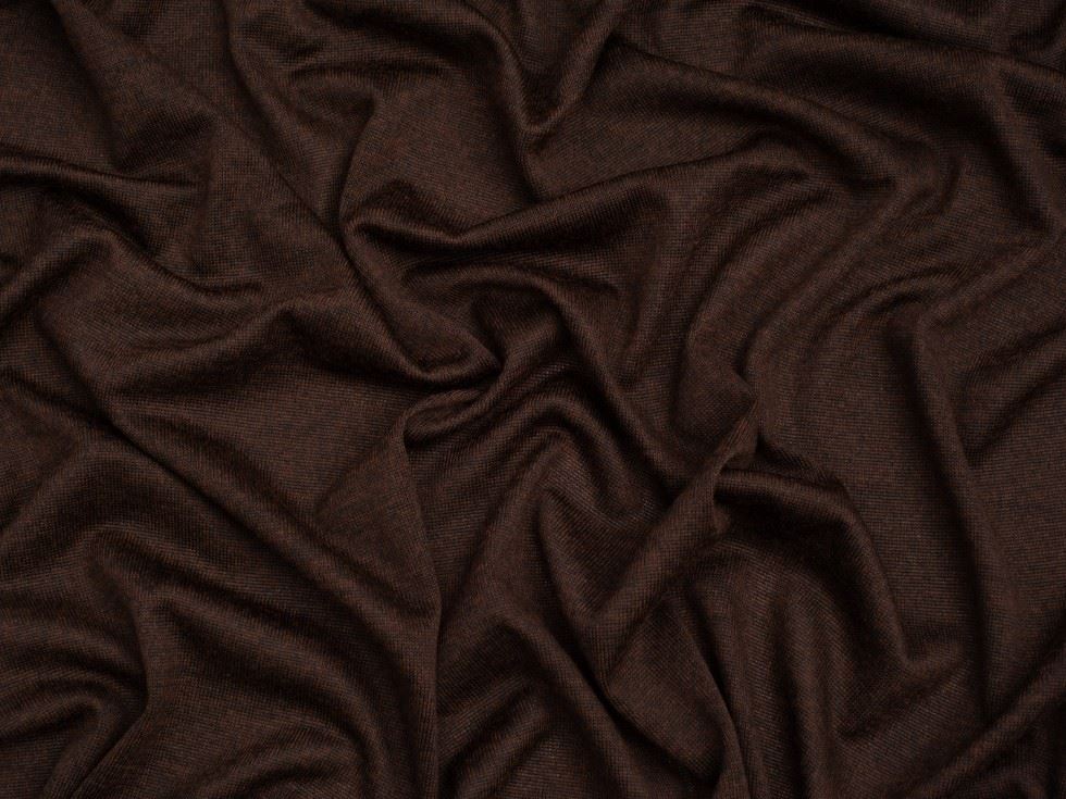 Minerva Core Range Brown Melange Sweater Knit Stretch Fabric