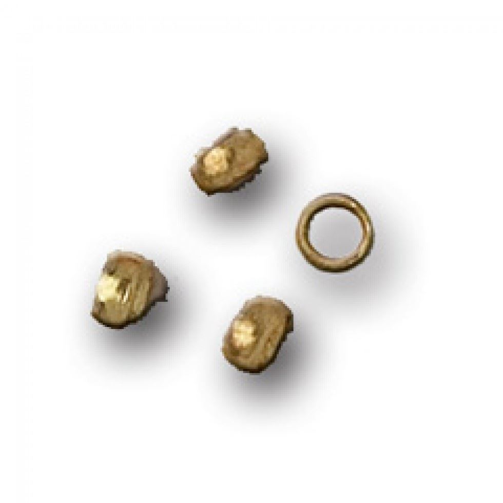Trimits Gold Crimp Bead Findings (Value Pack Of 3)