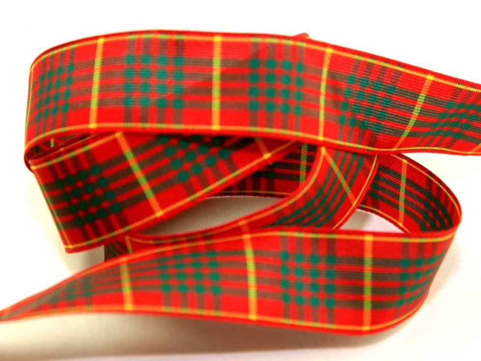Berisfords Woven Tartan Ribbon (Value Roll) 11 Cameron