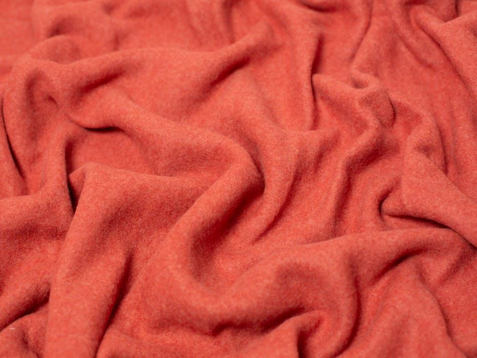 Minerva Core Range Rust Heavy 100% Cotton Fleece Fabric