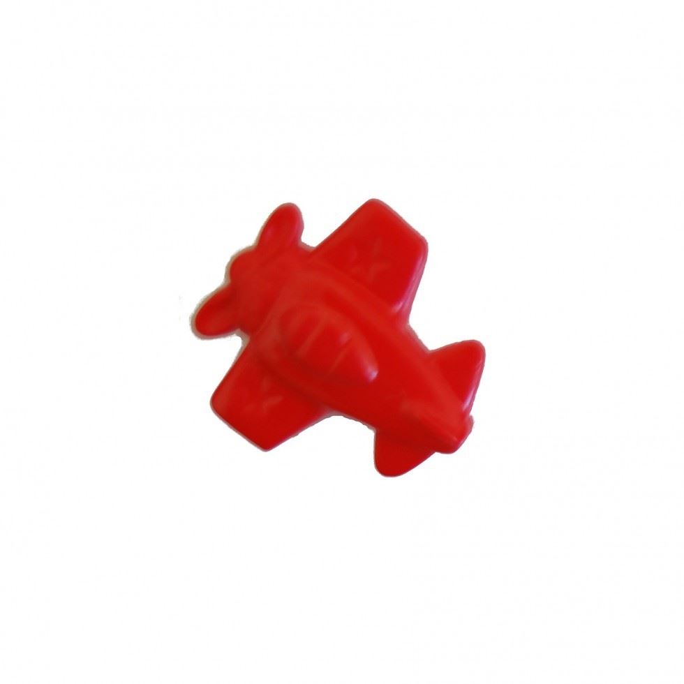 Crendon Aeroplane Shaped Buttons (Value Pack) Red