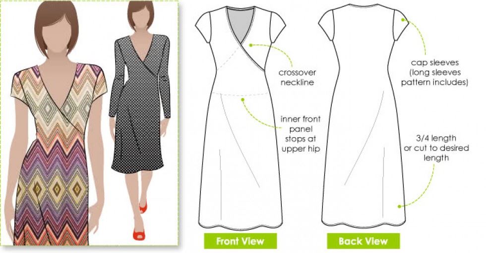 Style Arc Paper Sewing Pattern Slip On Suzie Dress