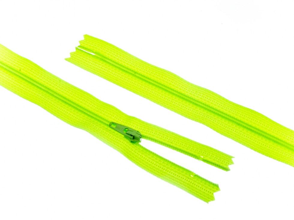 YKK Nylon Closed End Dress Zips Flo Green
 