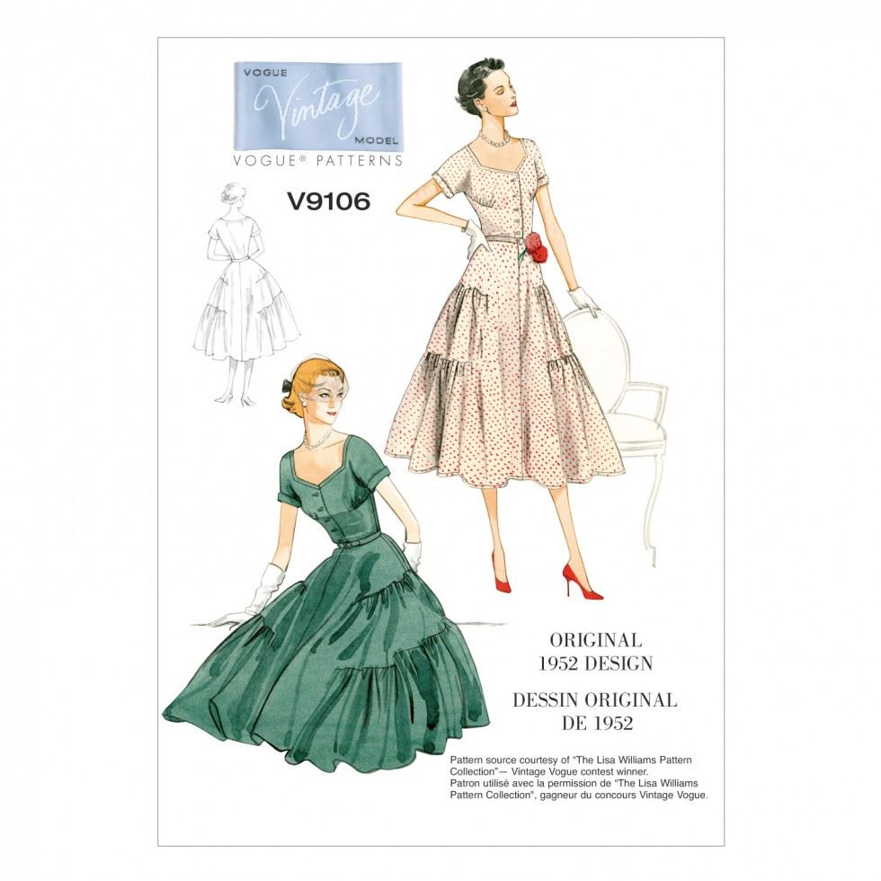 Vogue Paper Sewing Pattern 9106