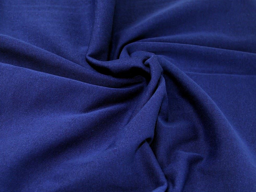 Lady Mcelroy Royal Blue Tubular Rib Stretch Knit Fabric
