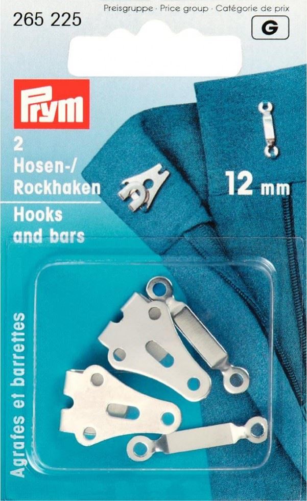 Prym Hook & Bar Fasteners Silver