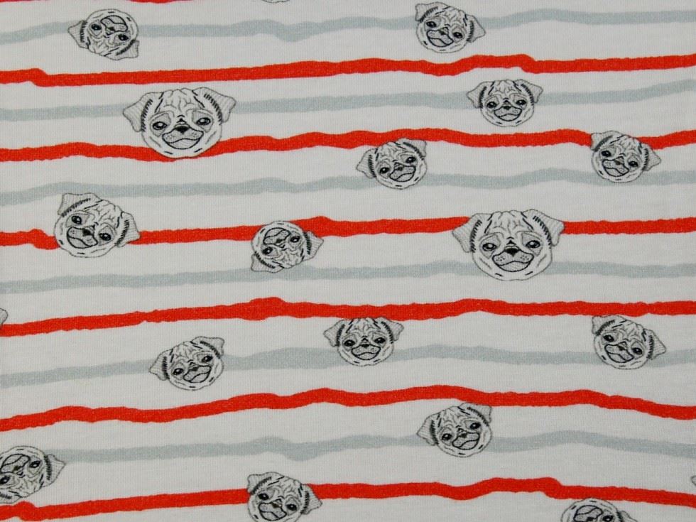 Deadstock Cotton Jersey Stretch Knit Fabric Coral
 