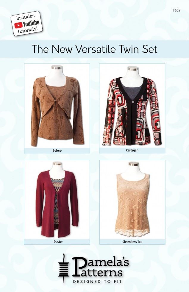 Pamelas Patterns Paper Sewing Pattern The New Versatile Twin Set
 