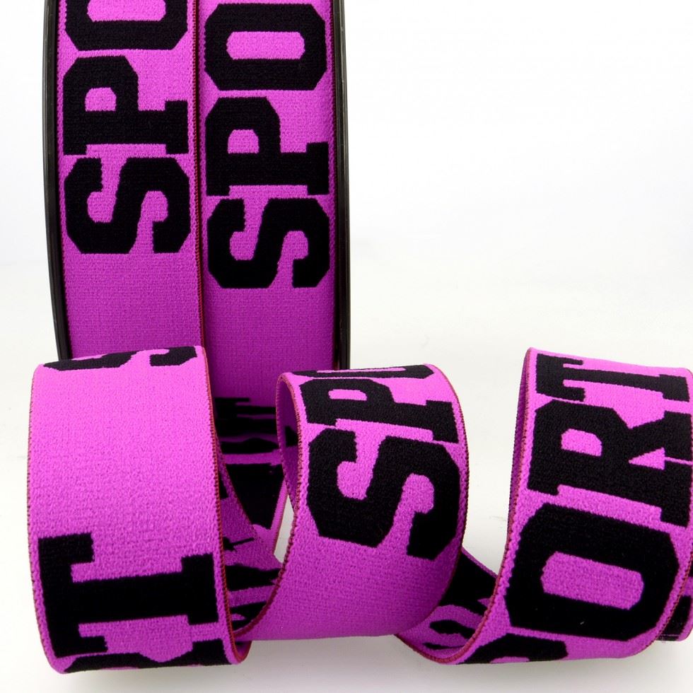 Stephanoise Sport Waistband Elastic Violet Black
 