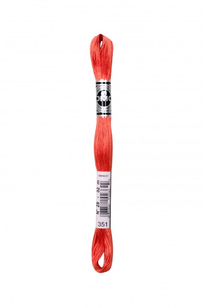 Dmc 351 Size 25 Coton A Broder Special Embroidery Thread