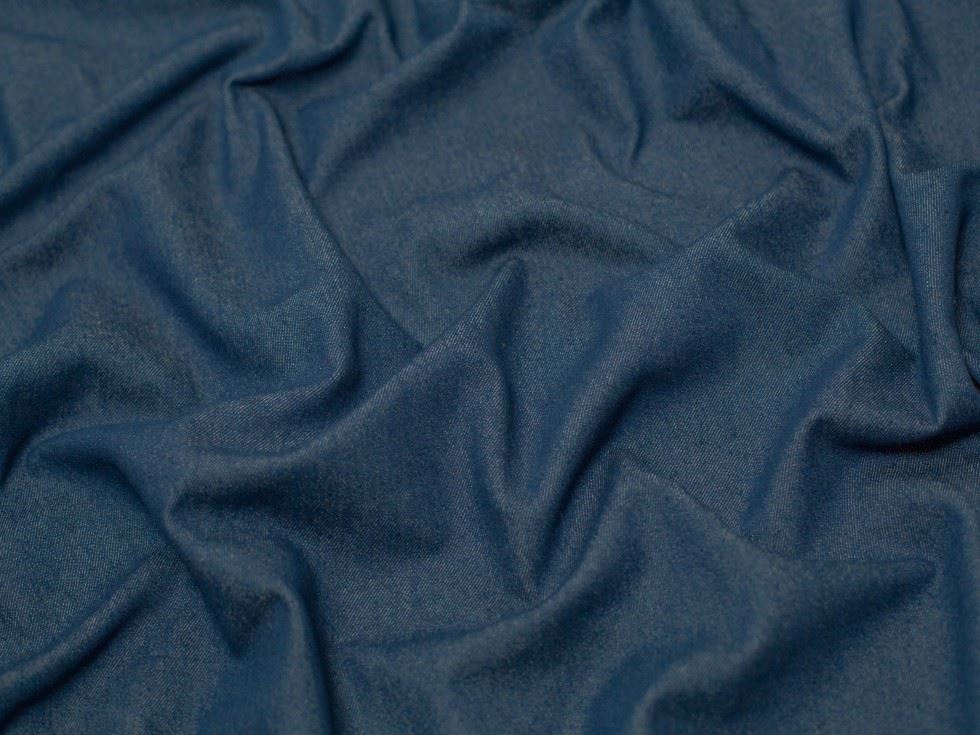 Minerva Core Range Aqua 280Gsm Stretch Washed Denim Fabric