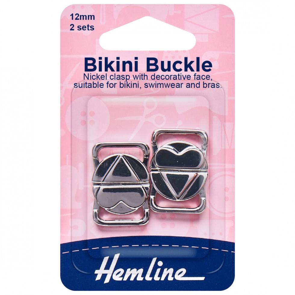 Hemline Silver Bikini Clasp Buckles