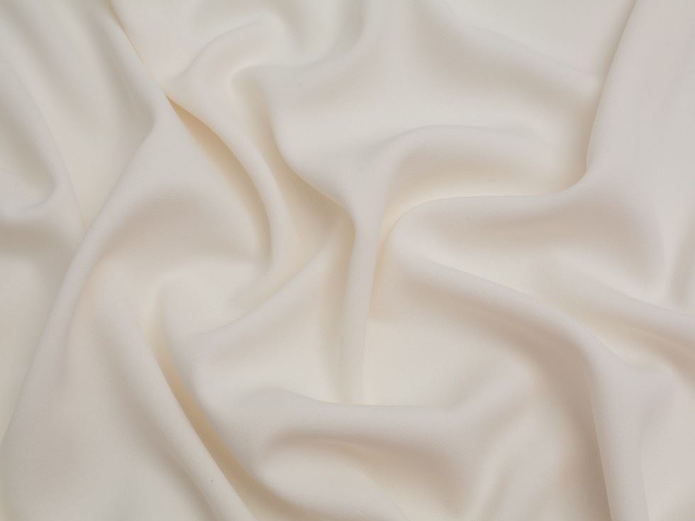 Minerva Core Range Prestige Polyester Crepe Fabric Ivory
 