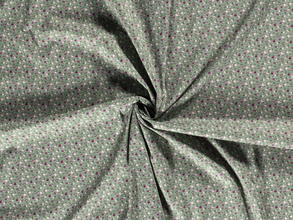 100% Cotton Poplin Fabric Olive
 