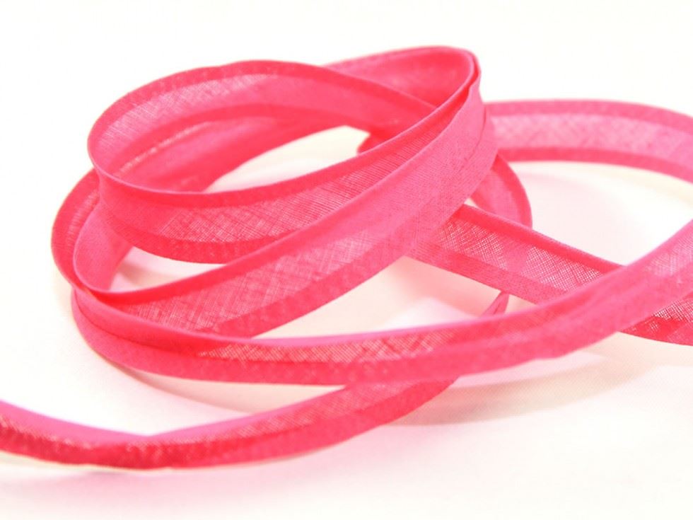 Bright Pink 6355 Cotton Bias Binding Tape (Value Roll)