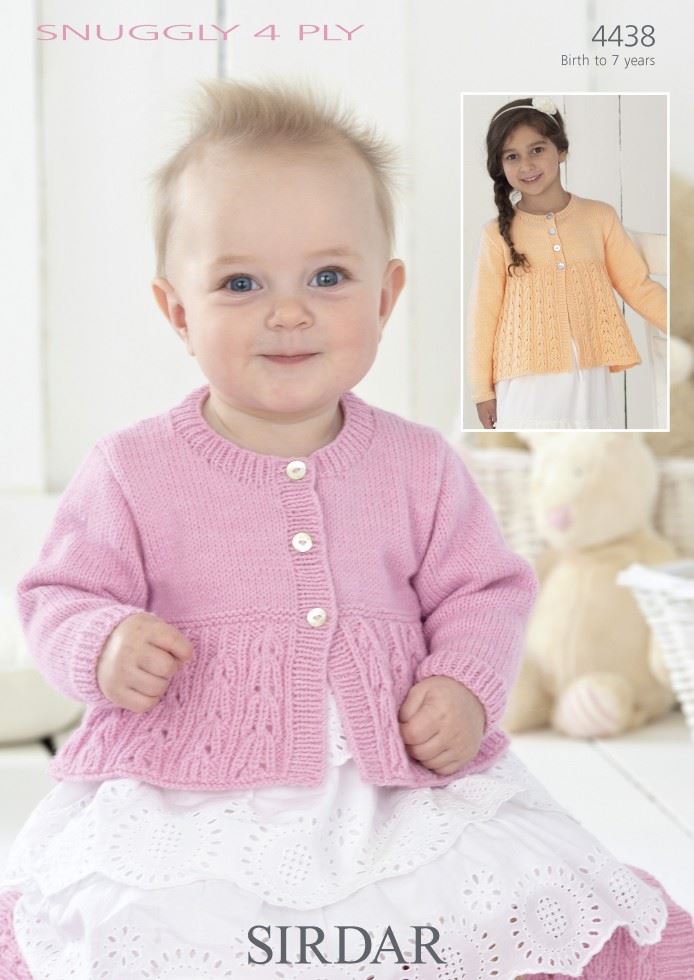 Sirdar Snuggly 4 Ply Knitting Pattern 4438
 