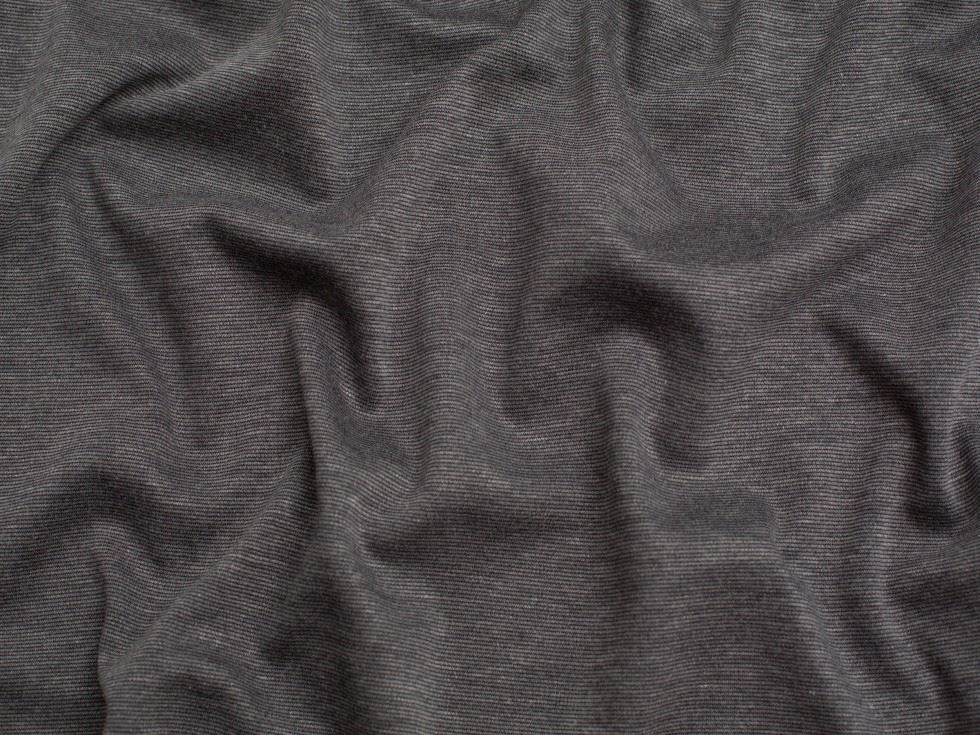 Minerva Core Range Brushed Ponte Roma Double Stretch Knit Fabric Dark Grey