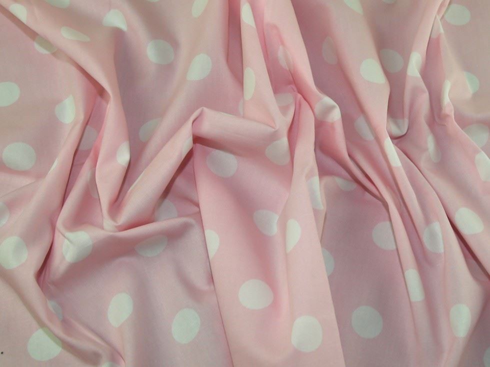 Rose and Hubble 100% Cotton Poplin Fabric Pale Pink