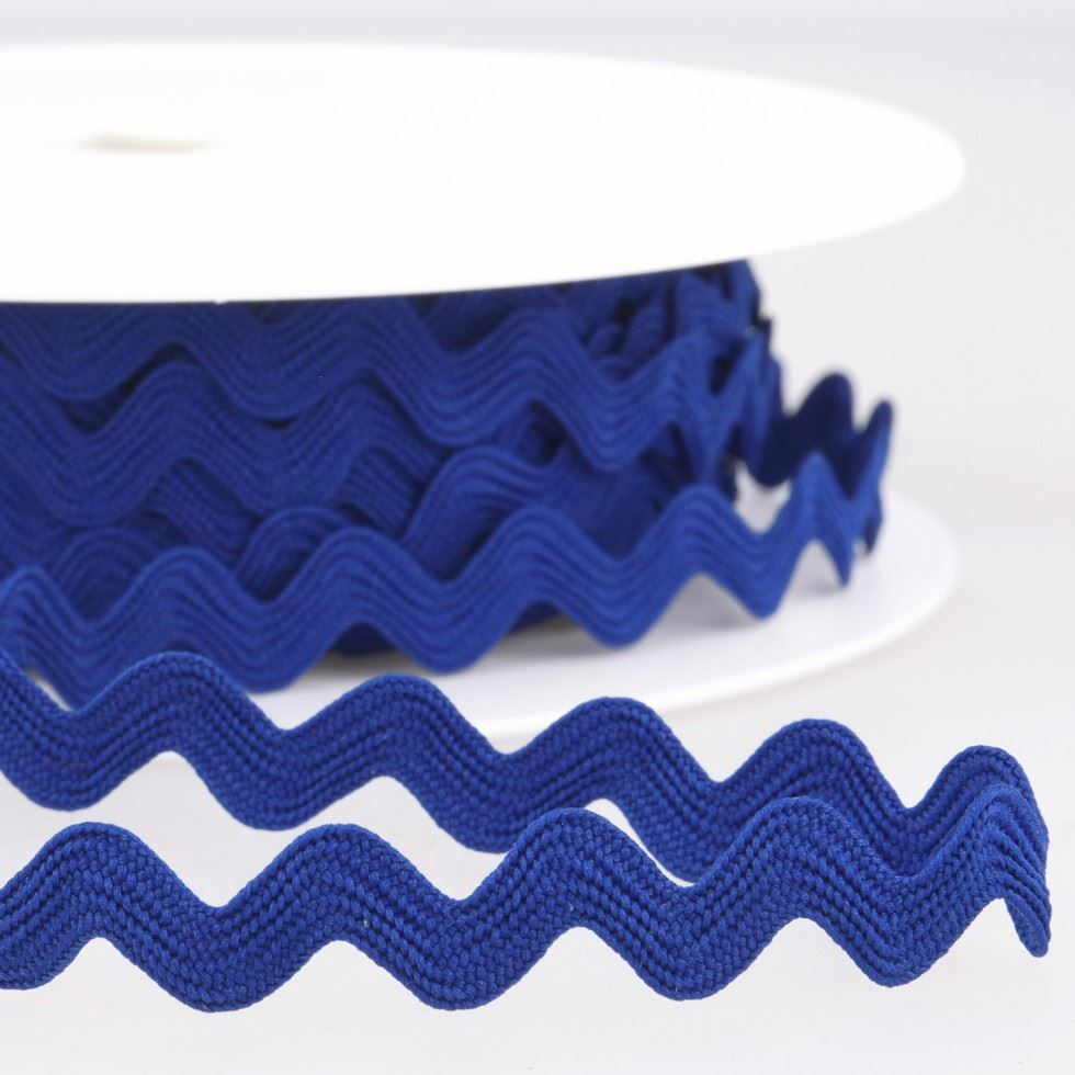 Stephanoise Ric Rac Trim Royal Blue