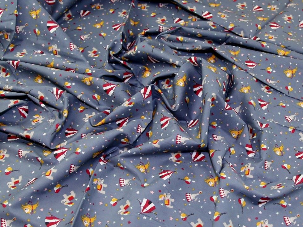Grey Deadstock 100% Cotton Poplin Fabric
