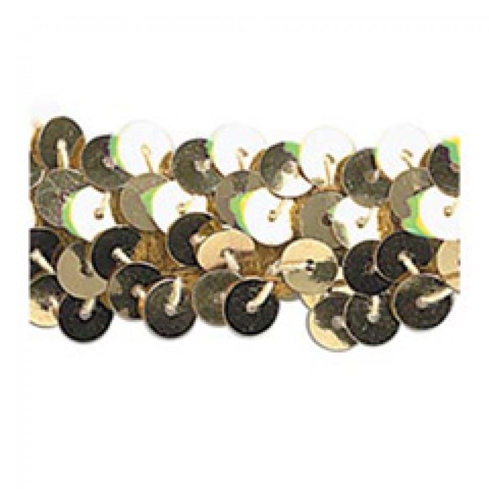 Trimits Stretch Sequins Trim Gold
 