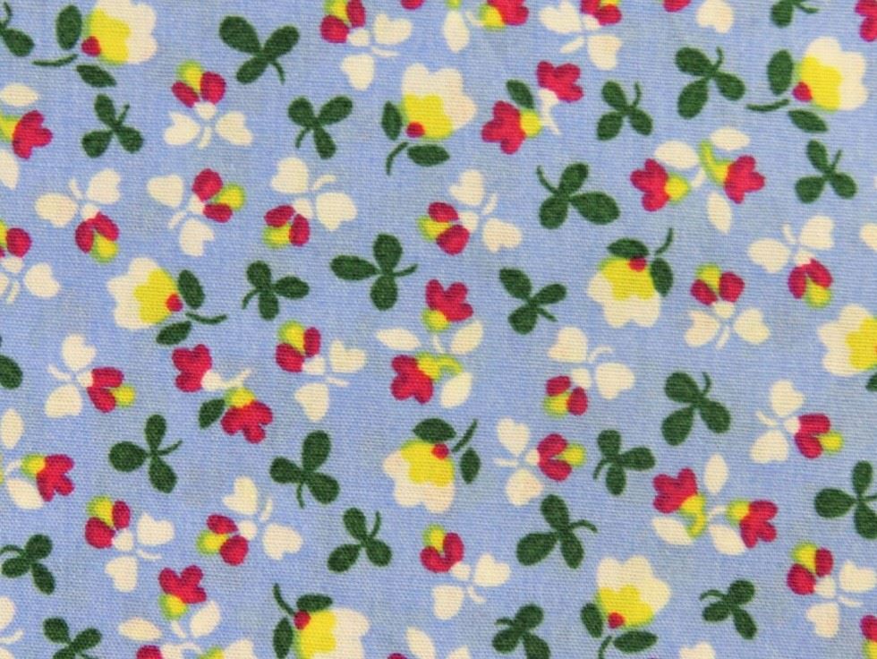 Blue 100% Cotton Poplin Fabric