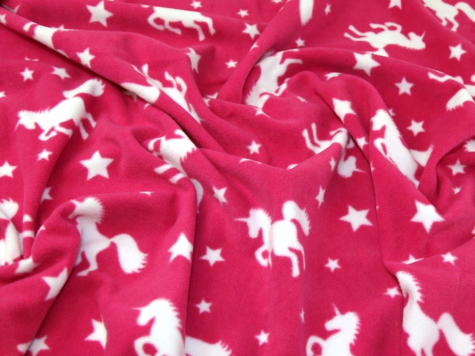 Cerise Pink Polar Fleece Fabric