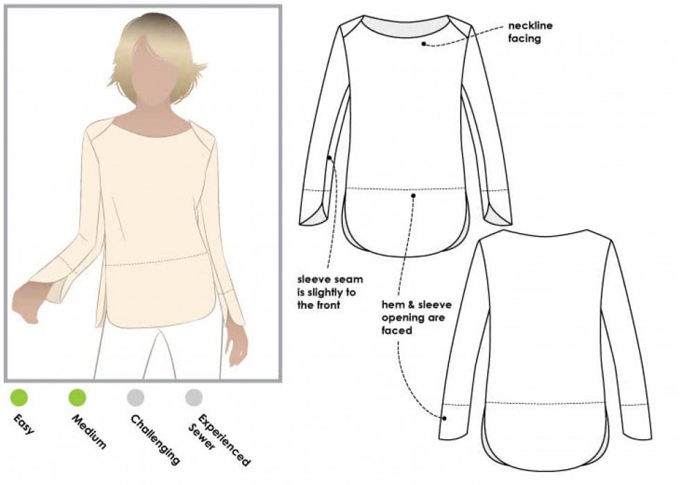 Style Arc Sewing Pattern Savannah Top