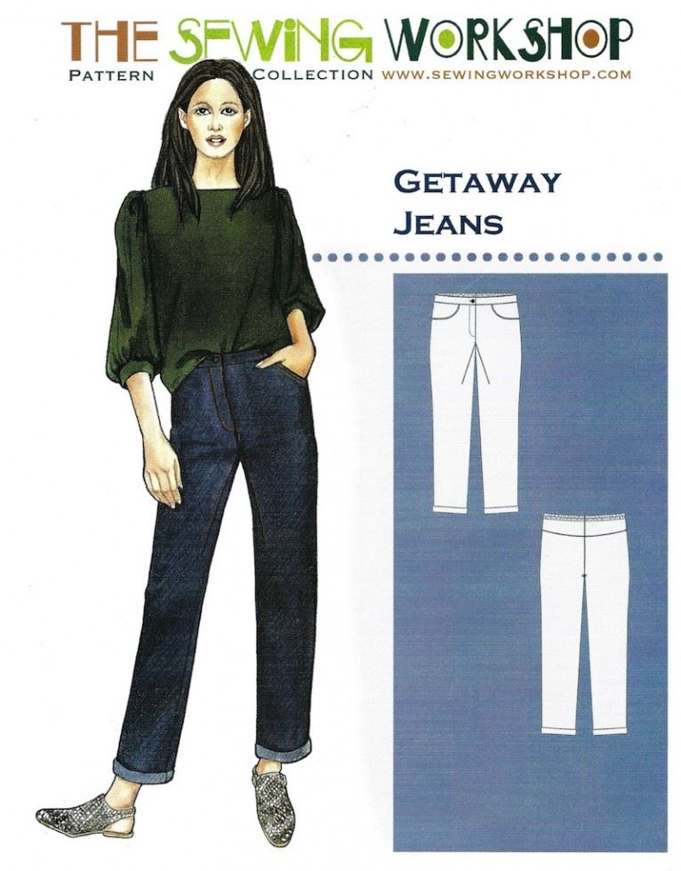 The Sewing Workshop Paper Sewing Pattern Getaway Jeans