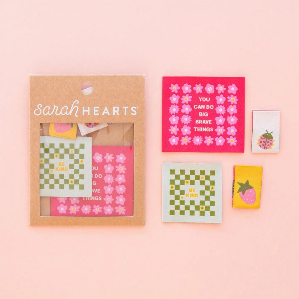 Sarah Hearts Joyful June Multipack Woven Labels
 