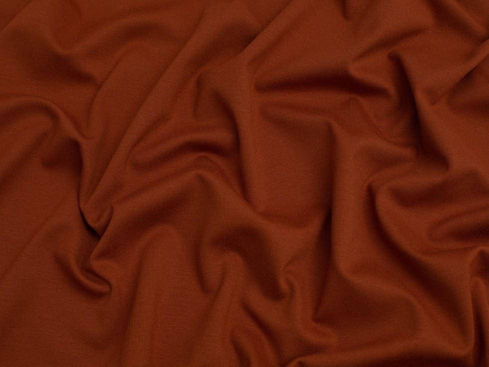 Minerva Core Range Rust Stable Ponte Roma Double Stretch Knit Fabric